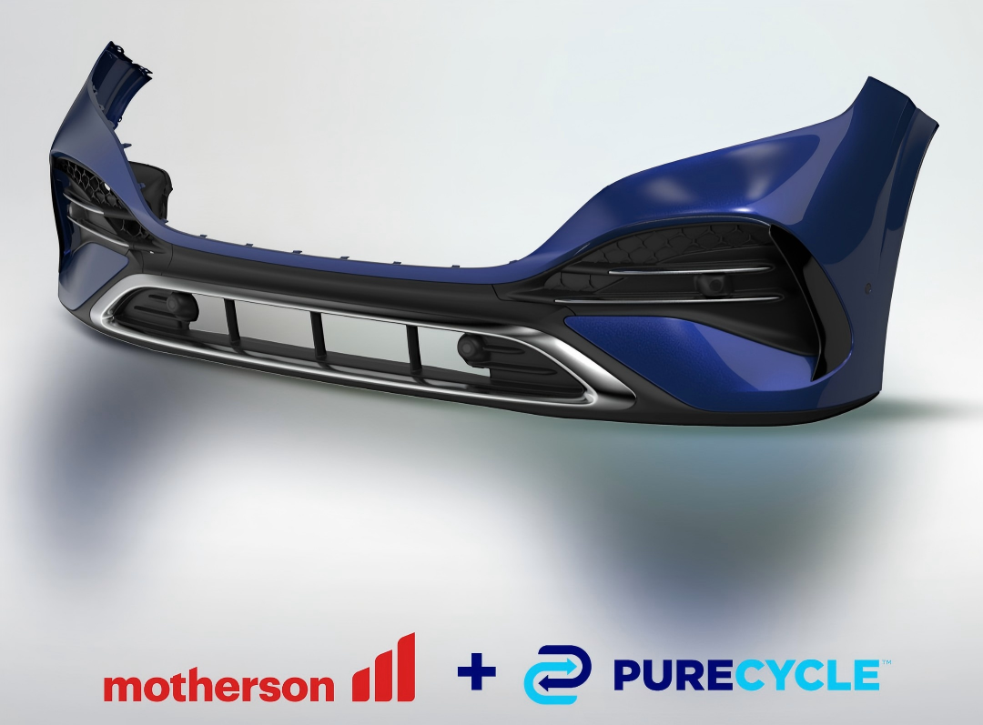 Motherson and PureCycle Develop Automotive Bumper Prototype with 30% Recycled Polypropylene