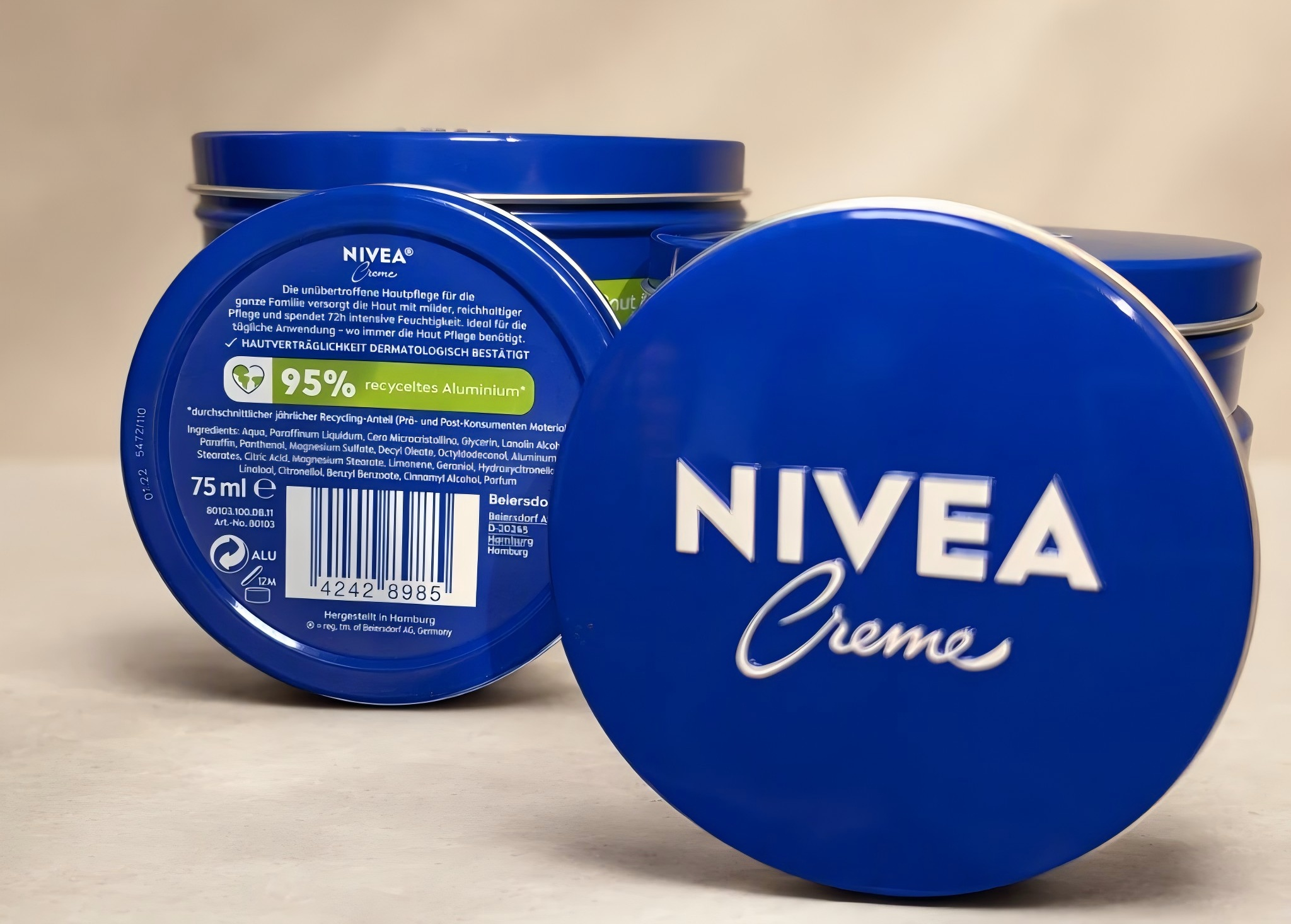 Novelis and Beiersdorf Raise Recycled Aluminium Content in NIVEA Creme Tins to 95%